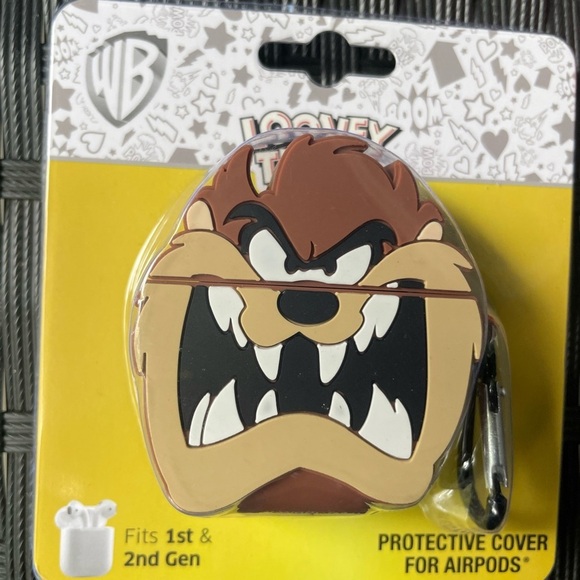 Warner Bros. Taz Brown AirPods Cover,case for AirPods 1&2 genaeration, - Picture 5 of 15